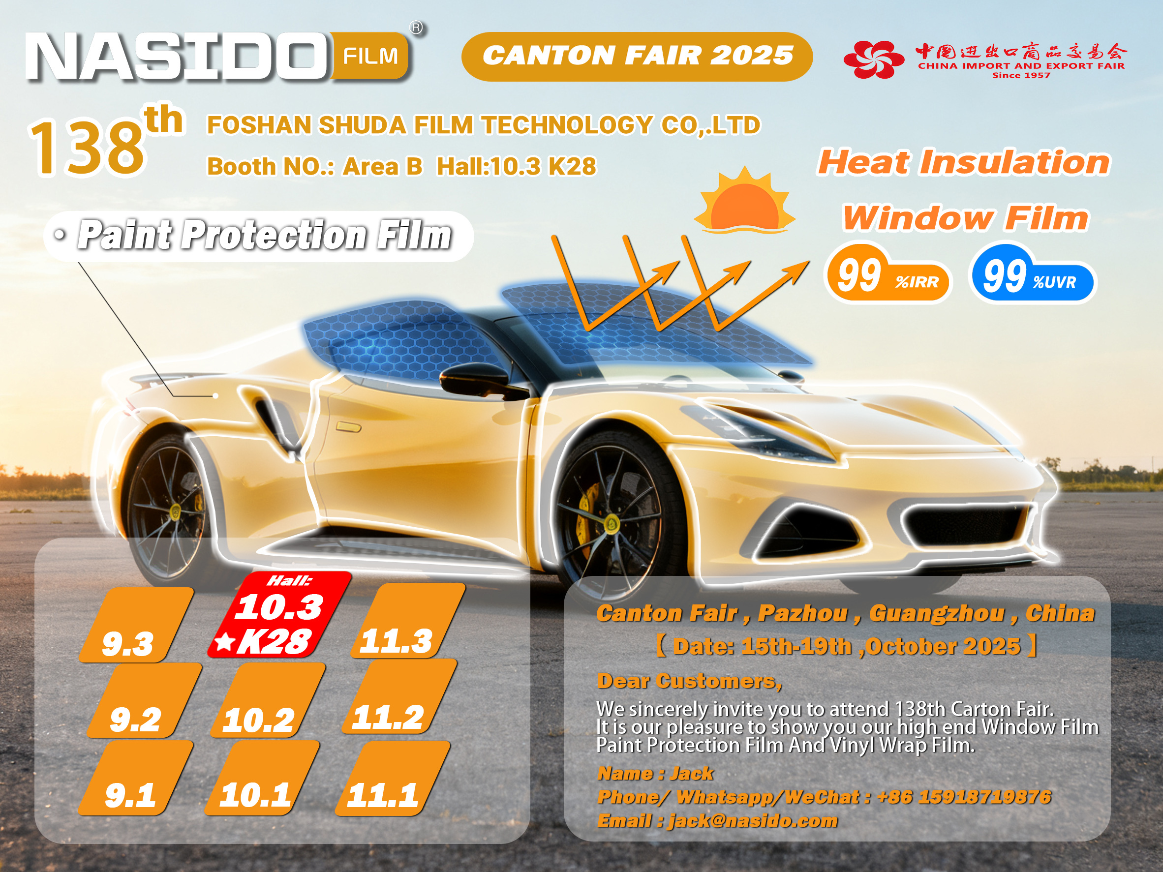 Aktueller Firmenfall über Nasido heißt alle Chefs auf der Canton Fair willkommen, um sich auszutauschen und beraten zu lassen.