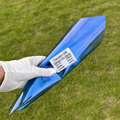 Chameleon Window Film with 60% VLT 98% IRR and 99% UVR for Car Glass Energy Efficiency and High Security