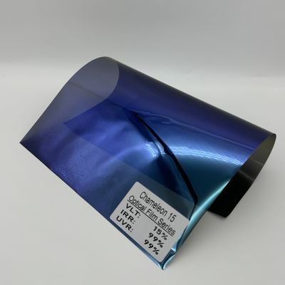 15% VLT Violet Blue Green High Clarity Chameleon Window Film for Car Glass UV and IR Rejection