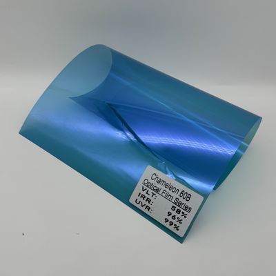 Chameleon Window Film with 60% VLT 98% IRR and 99% UVR for Car Glass Energy Efficiency and High Security