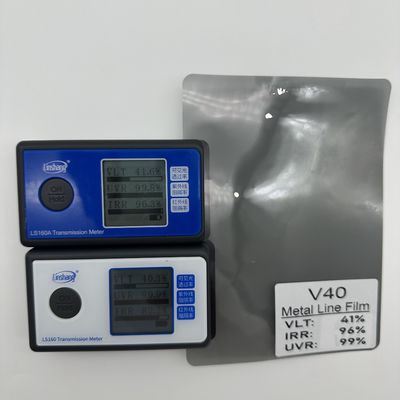 NASIDO V40 2HD VLT40% Car Solar Window Film Black UV Blocking Metalized Film