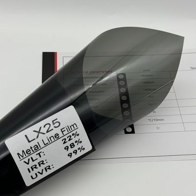 2HD Metal Line Film LX25 Black 2mil 98% IRR Car Window Tint
