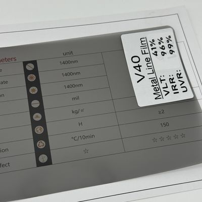NASIDO V40 Metallic Window Film UV Blocking Privacy Protection Lightweight