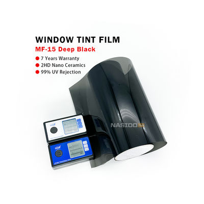 NASIDO Quality car Solar film MF15 Black 97% IRR HD Nano Ceramic anti heat window film car privacy window tint film