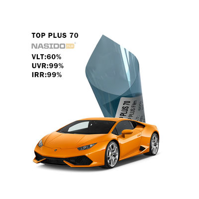 NASIDO TOP PLUS 70 Anti Yellowing Metalized Window Tint 99%IRR Heat Rejection