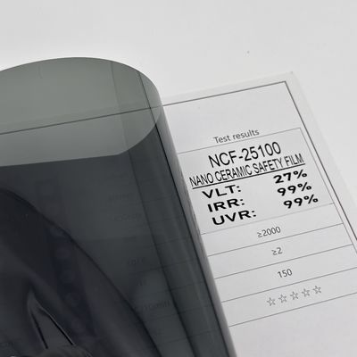 Nano Ceramic Safety Film with 99% IRR and 99% UVR for High Heat Rejection Car Window Tint Film 3mil Thickness