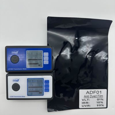 Sand Proof ADF01 Car Window Solar Film 99.9%UVR UV Resistant 1%VLT Privacy 1PLY