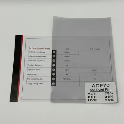 Sand Proof ADF70 Car Window Solar Film 99% UVR UV Resistant Car Window Tint Film