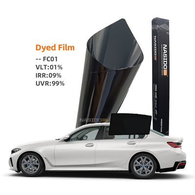 1ply Dyed Car Window Tinting Film High Privacy Auto Window Tint Rolls FC01