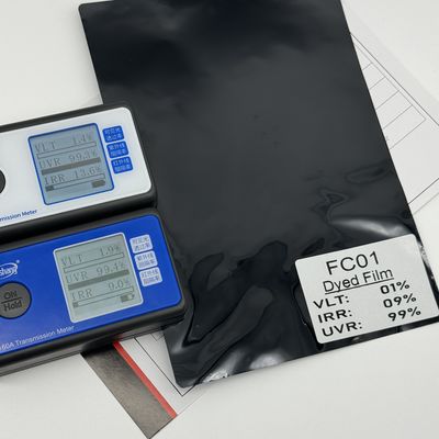 1ply Dyed Car Window Tinting Film High Privacy Auto Window Tint Rolls FC01