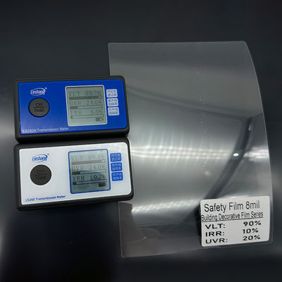 8 Mil Safety Film with 10 Year Warranty 89% VLT 5.7% IRR Explosion Proof Solar Window Tint