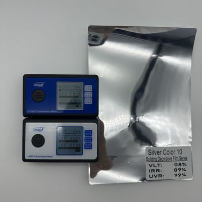 Silver Color 10 Construction Window Film Energy Saving Eco Friendly Customized