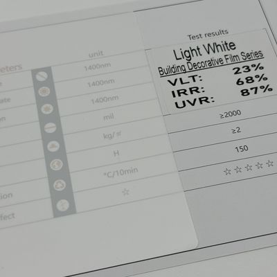 Light White Solar Control Window Film 2 mil 95.9% UVR