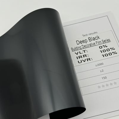 Deep Black Office Building Window Tinting UV Rejection Skin Care Building Film