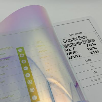 High Strength Building Window Film with 53.8% VLT 18.1% IRR and 9.7% UVR for Beautiful Decoration and Safety Protection