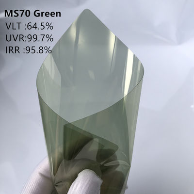 NASIDO MS70 Car Window Metal Sputter Film Green Anti-UV Solar Protection