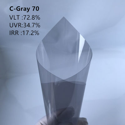Lightweight Carbon Window Tint Film with 72.8% VLT 17.2% IRR and 34.7% UVR Protection