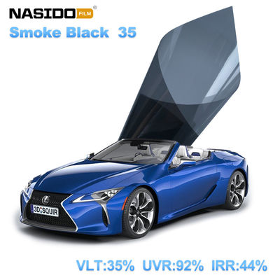 Shatter Resistant Car Window Privacy Film Smoke Black Rainproof Long Lasting