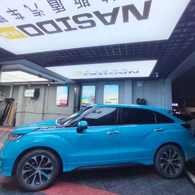 Customizable Color Wrap Film Crystal Miami Blue PET Vinyl Wrap Recyclable Anti UV