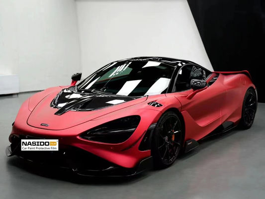 PET Ultra-Matte Chinese Red Color Changing Car Paint Protection Film Car Tint