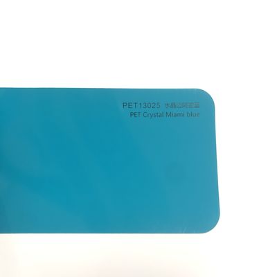 Crystal Miami Blue Color PET Film Lightweight Waterproofing Fire Rated