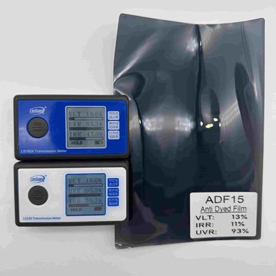ADF15 VLT15% 1 Ply Window Tint Anti Dyed Solar Window Film Customizable