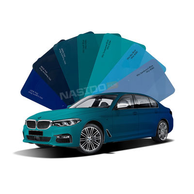 Brightness TPU Light Blue Color Car Paint Protection Film  Heat Insulation