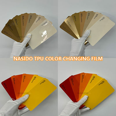 NASIDO TPU Brown Orange Color Wrap Film For Car Body Color Changing Protection Film