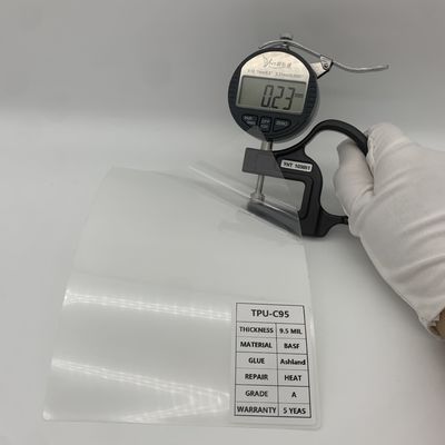 Stain Resistant TPU PPF Film 9.5mil Paint Protection Wrap Flexibility Transparent