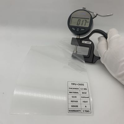 Anti Scratch 6.5MIL TPU-C65 Gloss Paint Protection Film Self Healing Without Heat