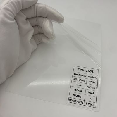 Anti Scratch 6.5MIL TPU-C65 Gloss Paint Protection Film Self Healing Without Heat