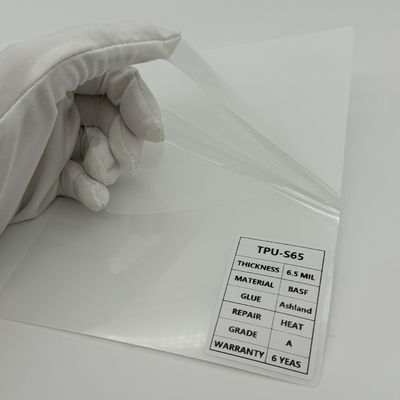 Anti Scratch 6.5MIL TPU Gloss Paint Protection Film Self Healing Without Heat