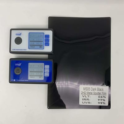 NASIDO MS05 Dark Black Metallic Window Film Metal Sputter Car Tint Customized