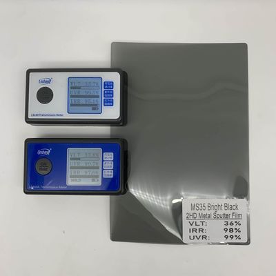 NASIDO MS35 Bright Black Nano Ceramic Window Film UV And Yellowing Resistance