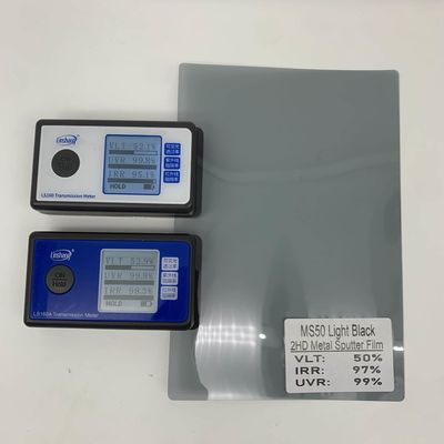 NASIDO MS50 Metal Sputter Film Black High Heat Insulation PET Car Window Film