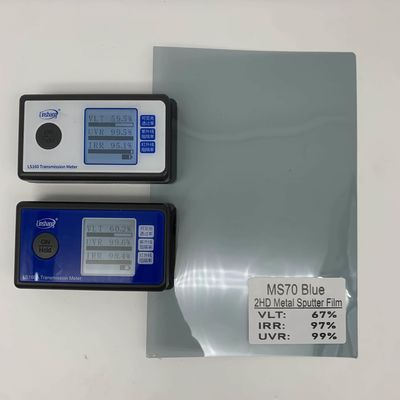MS70 Green Tint Film Metal Sputtering Car Window Film UV Rejection