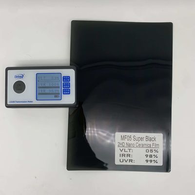 NASIDO Super Black Nano Ceramic Film with PET80%+Glue Imported20% for Anti-Yellowing Car Window Solar Film