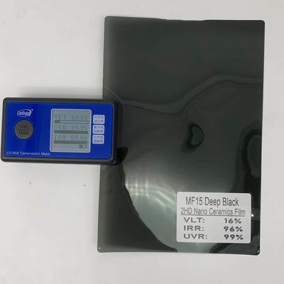 High Performance Nano Ceramic Film with PET80%+Glue Imported20% 17% VLT and 97% IRR for Car Window Solar Protection