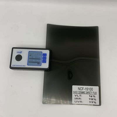 Nano Ceramic Safety Film with 16% VLT 98% IRR and 99% UVR for Car Window Solar Protection