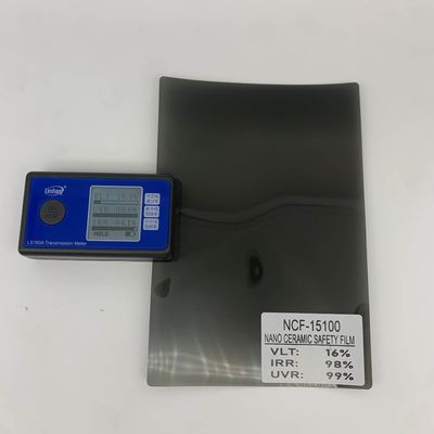 Nano Ceramic Safety Film with 16% VLT 98% IRR and 99% UVR for Car Window Solar Protection