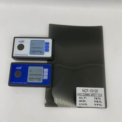 Nano Ceramic Safety Film with 16% VLT 98% IRR and 99% UVR for Car Window Solar Protection