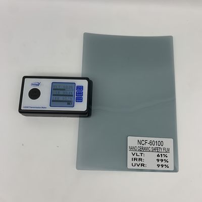 3mil Thickness 61% VLT 99% IRR Nano Ceramic Safety Film for Car Window Solar Insulation