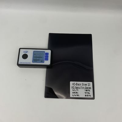 Black-Silver Solar Window Film with 2 mil Thickness 5.3% VLT and 88.0% IRR for Home Office Safety Protection