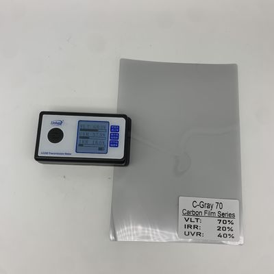 Lightweight Carbon Window Tint Film with 72.8% VLT 17.2% IRR and 34.7% UVR Protection