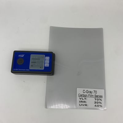 Lightweight Carbon Window Tint Film with 72.8% VLT 17.2% IRR and 34.7% UVR Protection