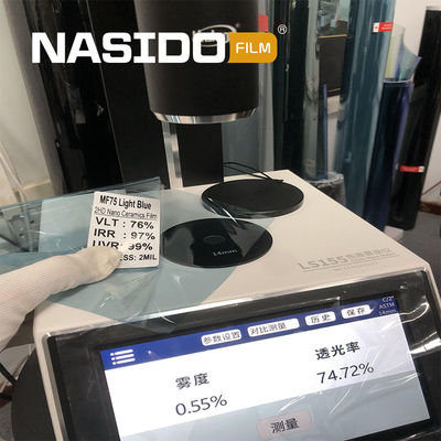 NASIDO Nano Ceramic Solar Film with 99% UVR 99% IRR and 76% VLT for High Heat Rejection Window Tint Film