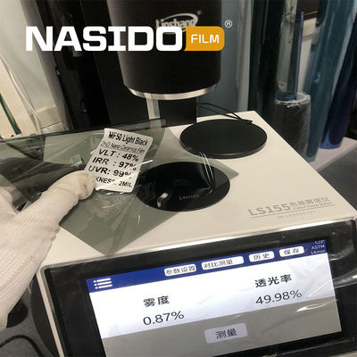 Light Black Nano Ceramic Car Window Film with 2mil Thickness 48.3% VLT and 93.1% IRR