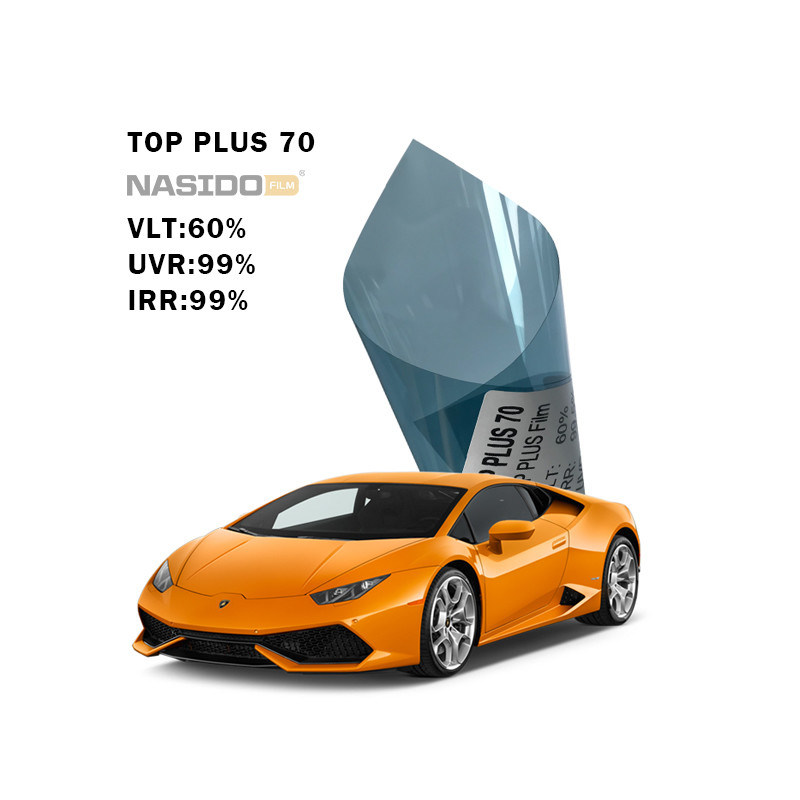 NASIDO TOP PLUS 70 Anti Yellowing Metalized Window Tint 99%IRR Heat Rejection