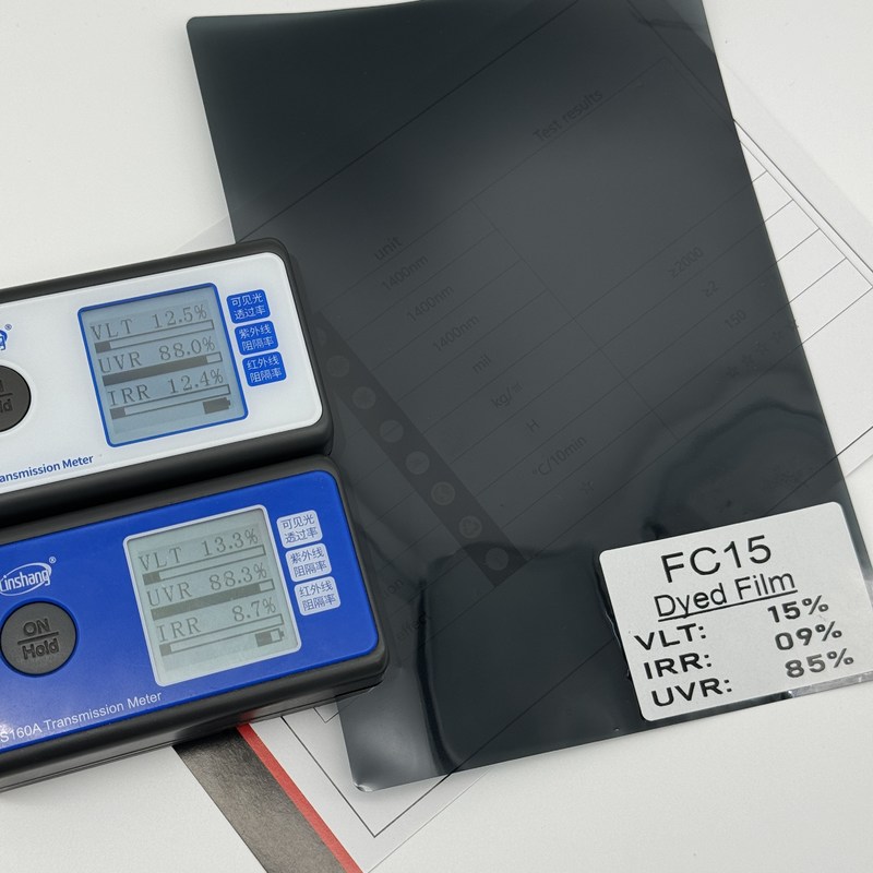 UV Rejection Car Window Tint Film 1ply Dyed Heat Protection Sand Proof