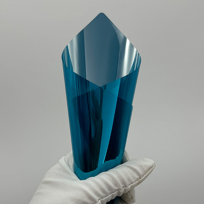 2 Mil Thickness Light Blue Silver Building Window Film with 4 Year Warranty and 15.9% VLT